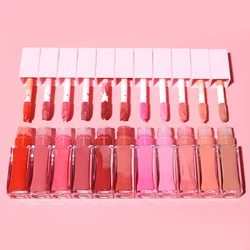 Private Label Square Tube Liquid Powder Blusher Milk Muticolor Pigment Waterproof Custom Logo Rich Colors Makeup Wholesale