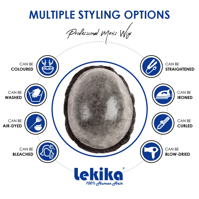 0.12 مللي متر حقن الجلد الشعر المستعار لينة خصلات الشعر المستعار الإنسان مريحة الذكور الشعر الاصطناعية 6 "نظام الشعر للرجل #6