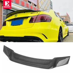 W212 R Style Real Carbon Fiber Rear Trunk Spoiler Lip Wing for Mercedes-Benz W212 E63 AMG 2010 2011 2012 2013 2014 2015 2016