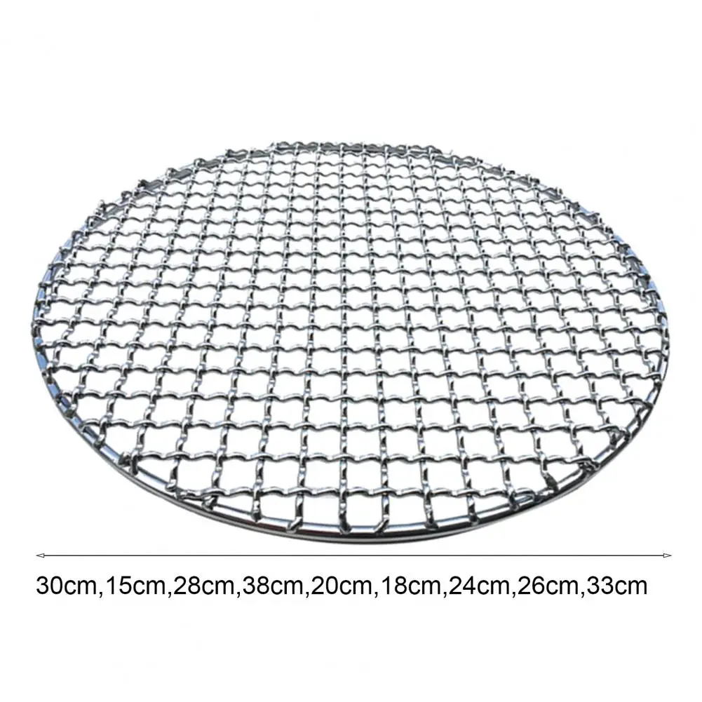 Durable Round Grill Net Anti-deformation Washable Easy to Clean Baking Mesh  Portable Barbecue Mesh Bakery Supply