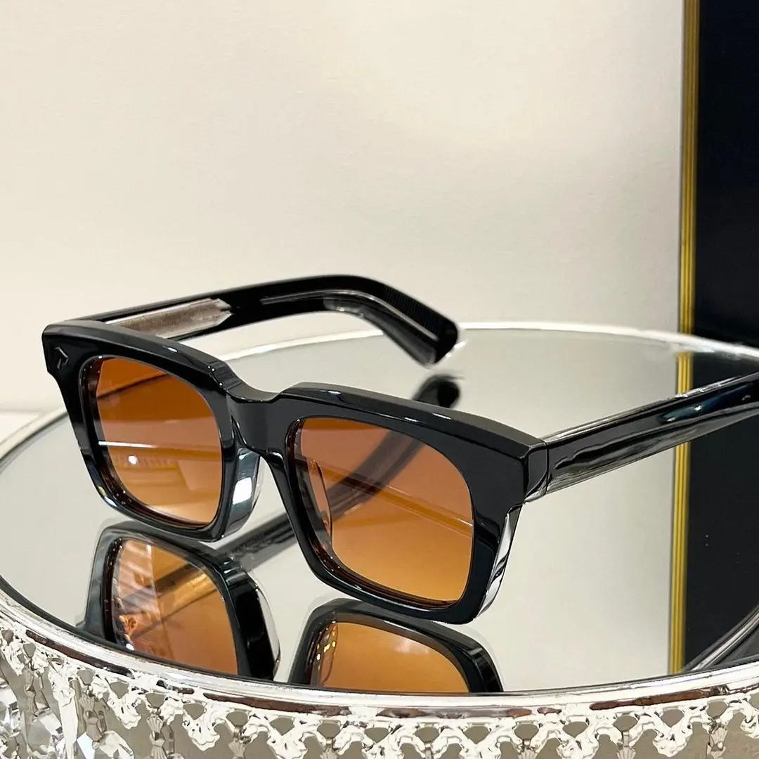 LBAshades 2403 Luxury Polarized Vintage High Quality Small Square Thick Frames Handmade Custom Acetate Sunglasses Women Men