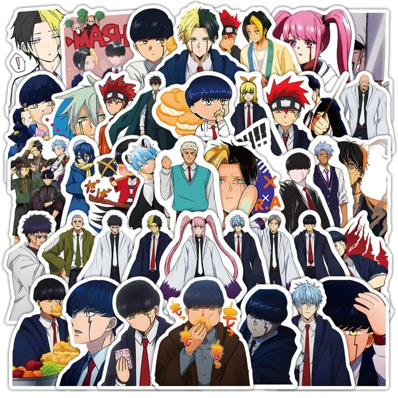 10/25/50 Stuks Mashle Magie en Spieren Anime Stickers Cartoon Graffiti Waterdichte Sticker Kid Speelgoed