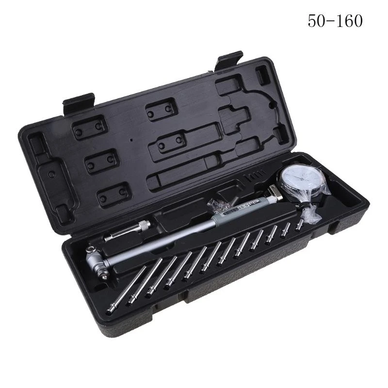 

Индикатор диаметра циферблата, измерение диаметра 50-160 мм, 35-50 мм, 18-35 мм, 0,01 мм, высокоточное измерение цилиндра двигателя