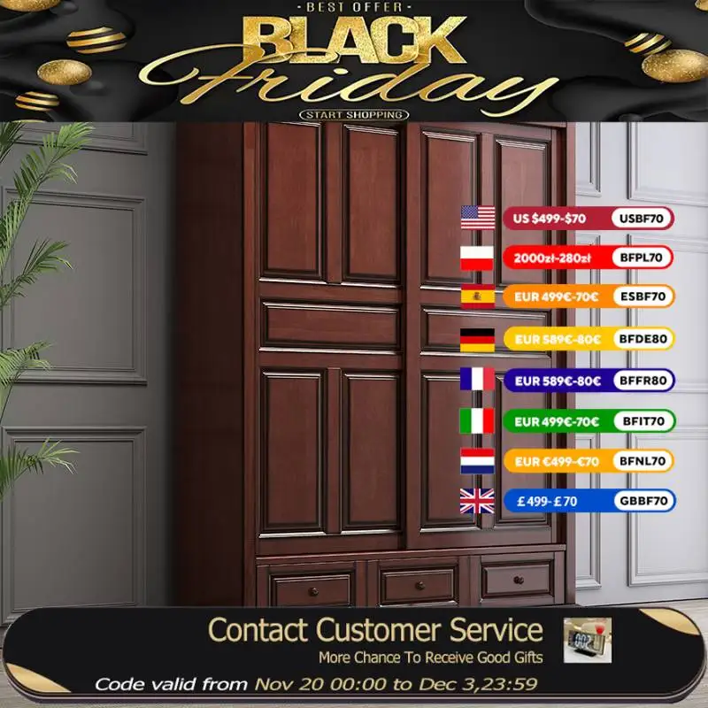 

Luxury Orgnizer Wood Wardrobes Drawers Aesthetic Organizer Bedroom Wardrobes Storage Wooden Armario De Madera Bedroom Furniture