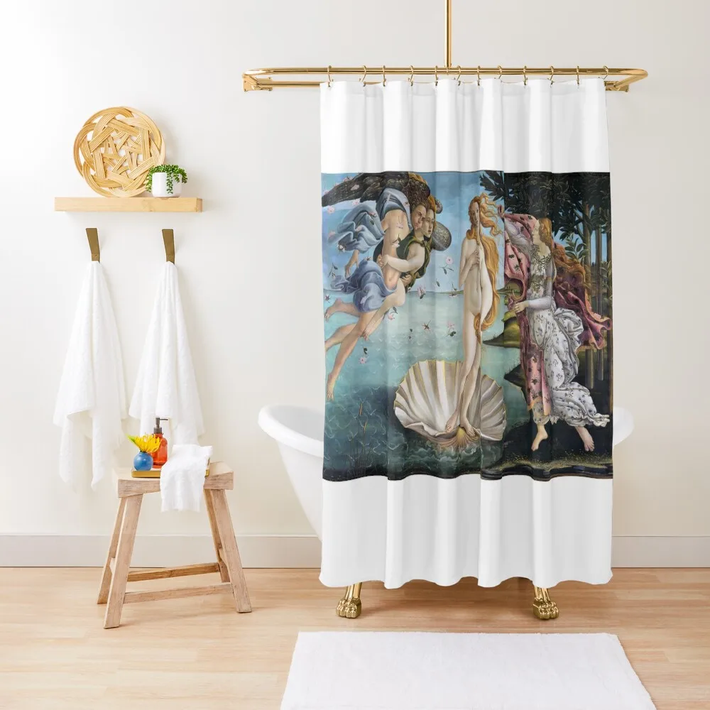 The Birth of Venus (High Resolution), Botticelli Shower Curtain Shower For Bathroom Set Bathroom Shower Set Curtain