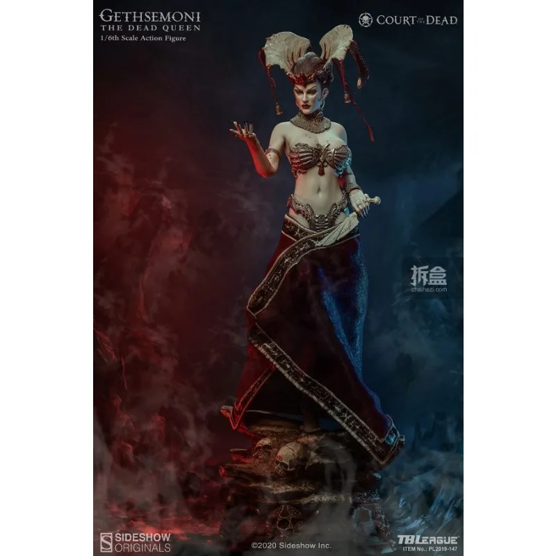 TBleague X Sideshow Original „Death Court“ Death Queen 1:6 Mobile Puppe Handgefertigtes Modell Spielmodell Geschenk Ornament für Jungen Sammeln