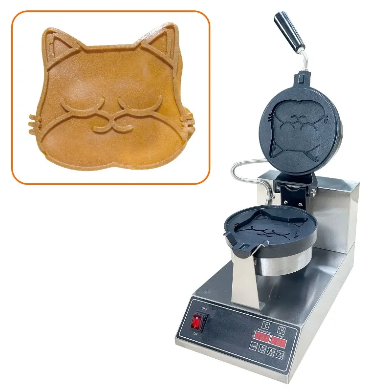 Waffle oven muffin machine Rotary single head non-stick pan scone machine