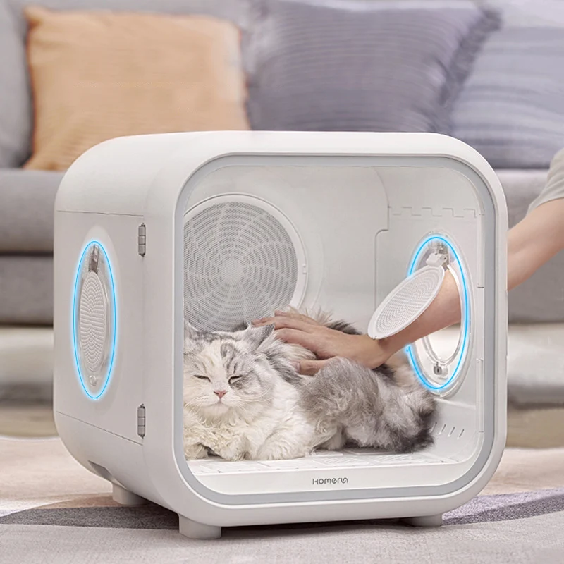 Caja de secado inteligente automática para mascotas, secador de pelo para gatos, perros, agua de baño