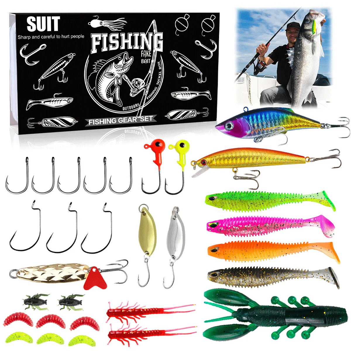 Calendario de Adviento para Pesca – 24 Señuelos y Accesorios - imagen 2