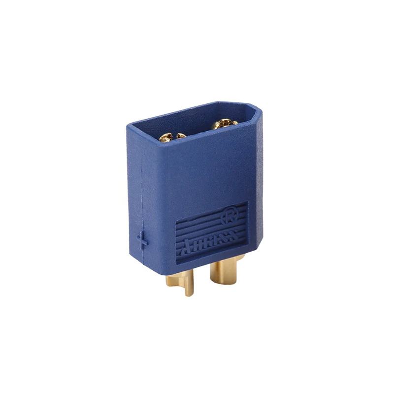 Amass XT60 Blue Connector Bullet Plug With Cover Upgrated of XT60 Sheath Male/ Female Gold Plated for RC Parts