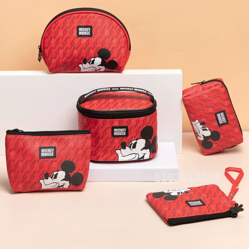 Disney Mickey Original New Zero Wallet borsa cosmetica di grande capacità borsa per il lavaggio dei cartoni animati borsa per cosmetici da viaggio