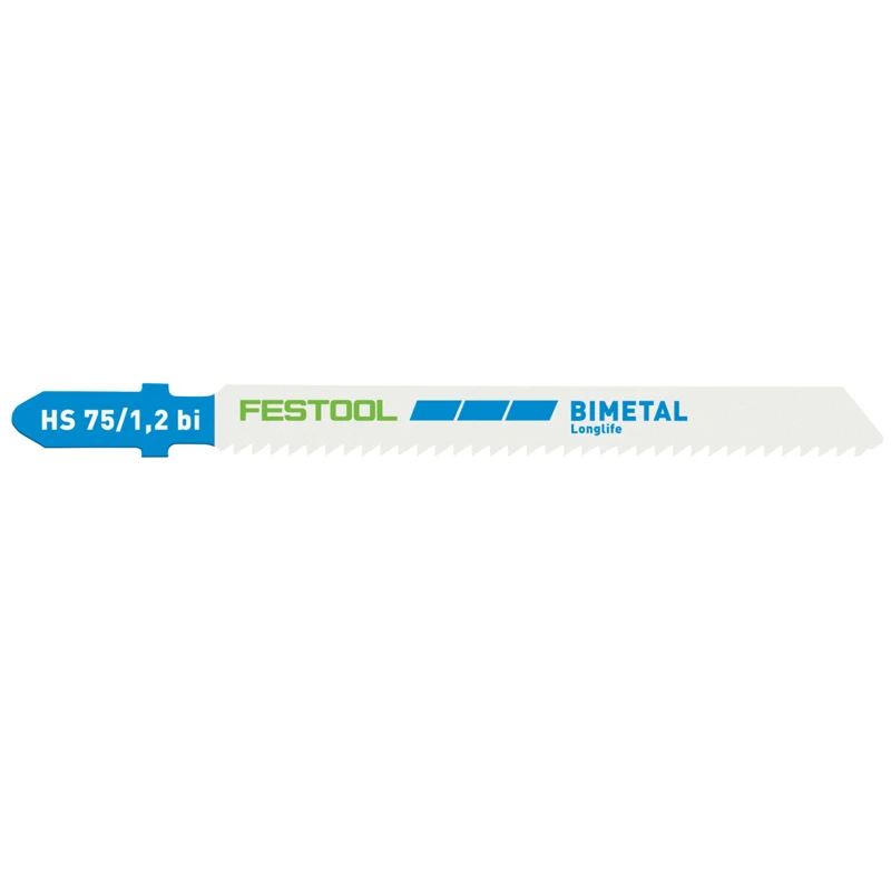 FESTOOL 204270 Jigsaw Blade HS 75/1.2 Metal Cutting 5-Pack Long Service Life Durable Curve Saw Blade