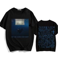 Hit Me Hard And Soft T shirt Cotton High Quality men Psychedelic korean clothes Graphic graphic tshirt University Gothic