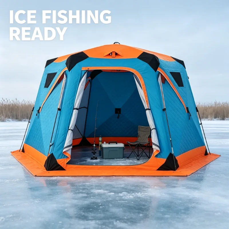 Ice Fishing Inflatable Tent Customized OEM/ODM New Waterproof Outdoor Large Water Camping Inflatable Tent Factory Direct Sales