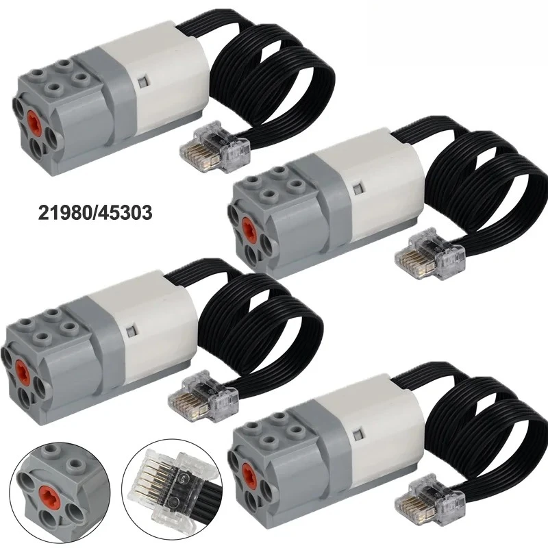 1/4/8Pcs Power Functions Motor Building Blocks Compatible with We2.0 Edition 21980 6127110 45303 Medium Motor Assembly Toys Part