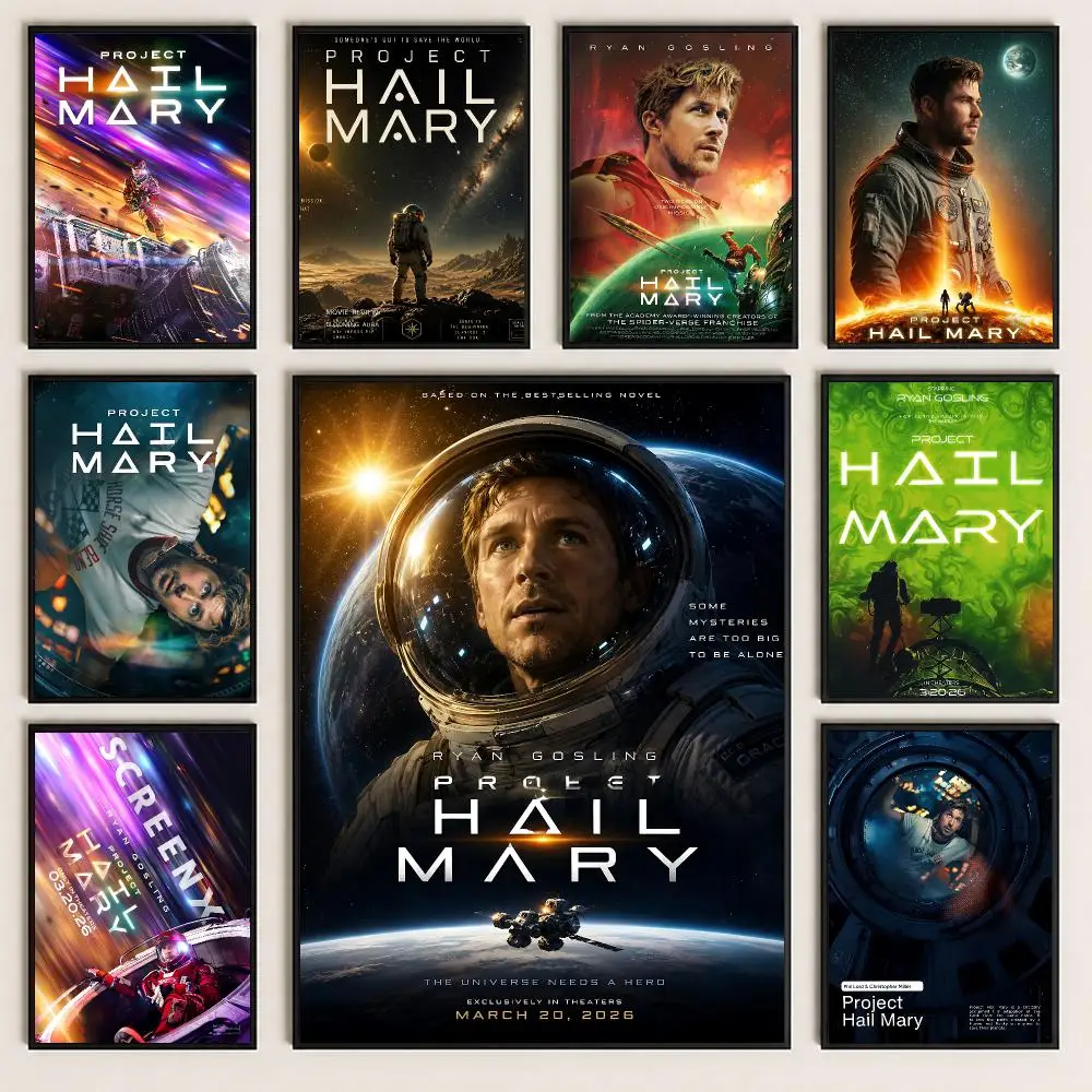 movie Project Hail Mary Poster Poster HD Printing Cozy and Warm Style for Home Decor for Bedrooms Cafes Gift Giving