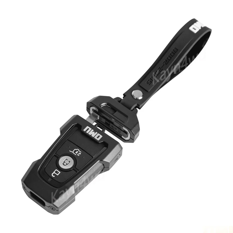 الطرق الوعرة 4x4 الملحقات الخارجية OMU سلسلة الألومنيوم مفتاح الحال بالنسبة 2021-2025 فورد برونكو/F-150 رابتور/استكشاف غطاء مفتاح معدني #2