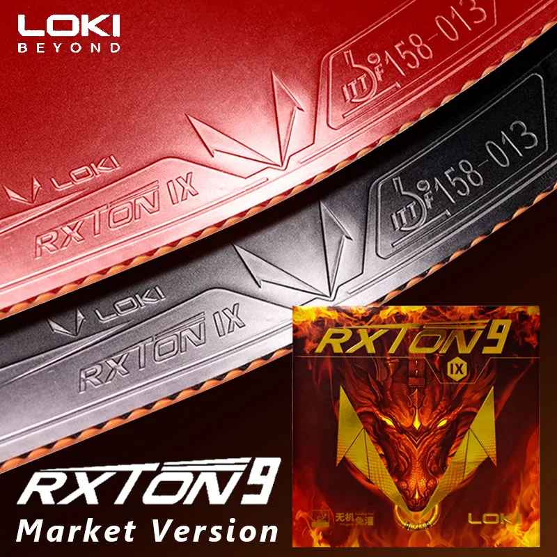 LOKI RXTON 9 Table Tennis Rubber Market Version Sticky Ping Pong Rubber Sheet for Loop & Drive