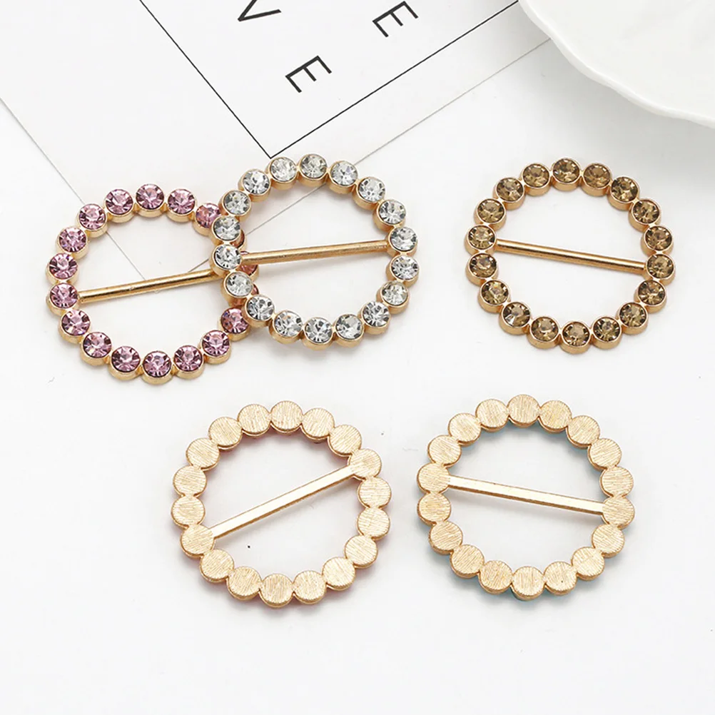 

10 шт. завязанная пряжка для одежды для шарфов, футболок, изысканный зажим, многофункциональный аксессуар для рубашки, застежка для шарфа для ежедневного использования,