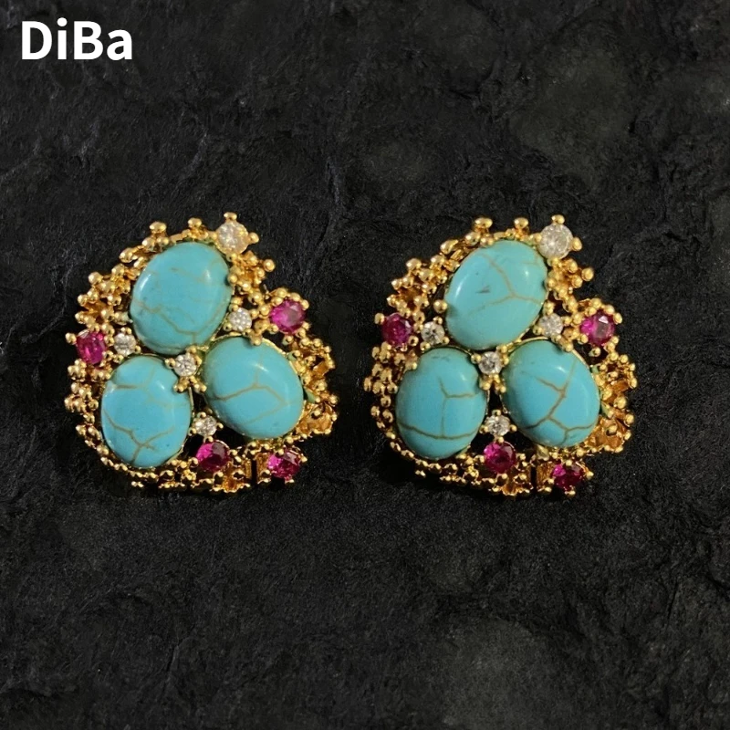 

Fashion Jewelry Vintage Elegant Temperament Irregular Geometric Earrings For Women Accessories Gifts Hot Sale Dropshipping