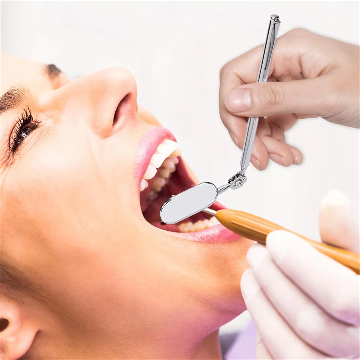 1 SZT. Teleskopowe lusterko inspekcyjne, lusterko inspekcyjne do samochodu, wysuwane lusterko do inspekcji pojazdów-A42I