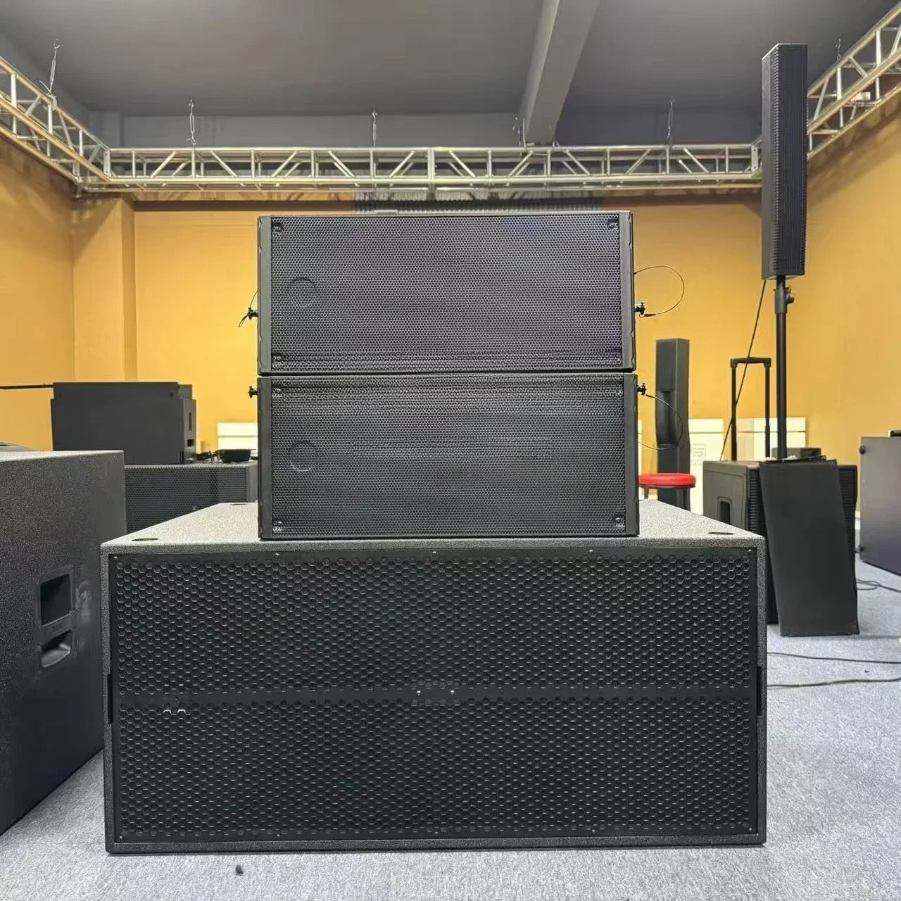 Dual 10 Active Bidirectional Line Array Speaker Module for Professional Stage Performance