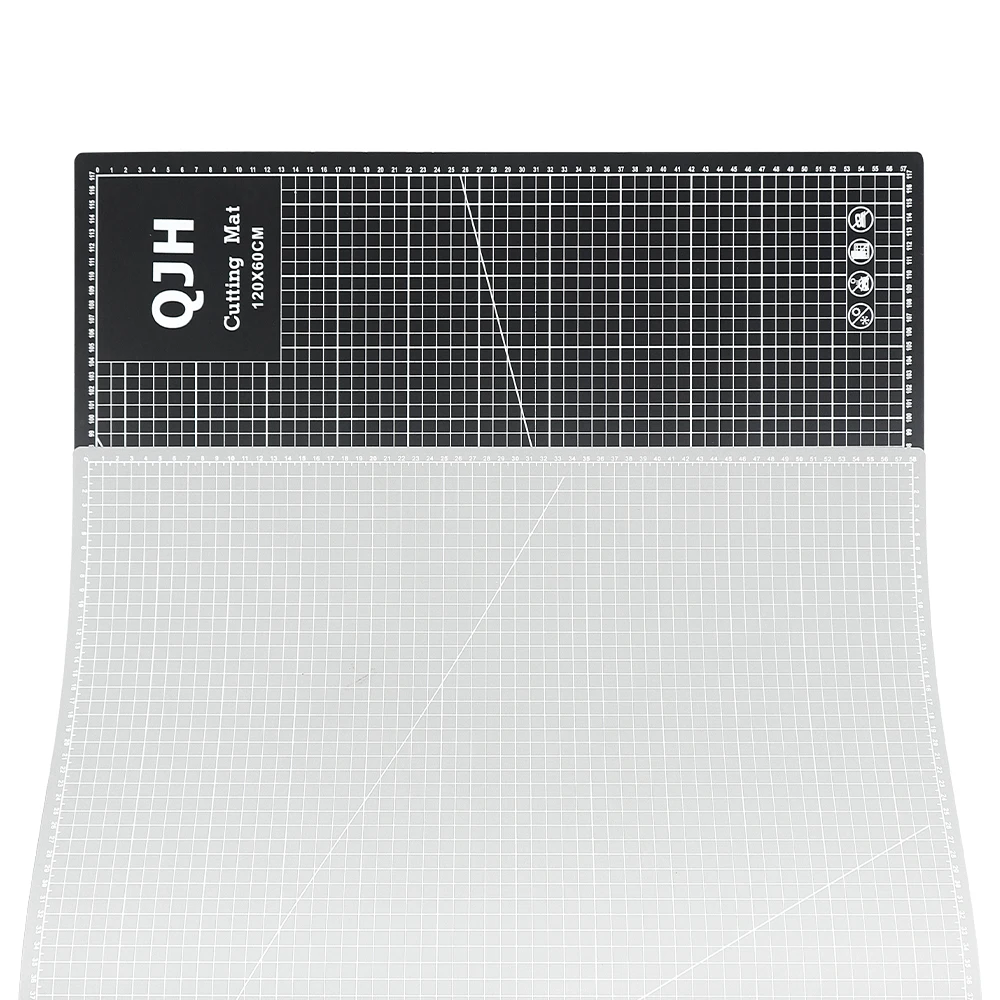 1 Stück 120x60cm Hochwertiges grau-schwarzes Schneidebrett, 0,3 cm dicke doppelseitige PVC-Matte, DIY-Schneideunterlage für Lederarbeiten – Detail 7