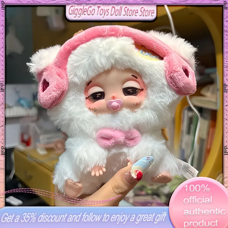 ﻿ 2025 New Babythree Trapped Bag Lucky Delivery Plush Blind Box Cute Doll Trendy Play Ornament Bag Pendant Keychain Girl Gift