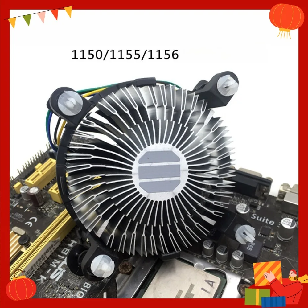 Бесшумный вентилятор охлаждения процессора LGA1150 1155 1156 для настольных компьютеров Intel (001)
