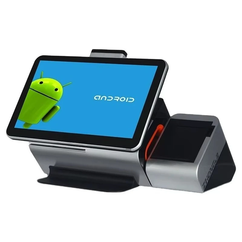 Double Screen Touch Screen Handheld POS System with WIFI NFC Bluetooth USB Cash Register