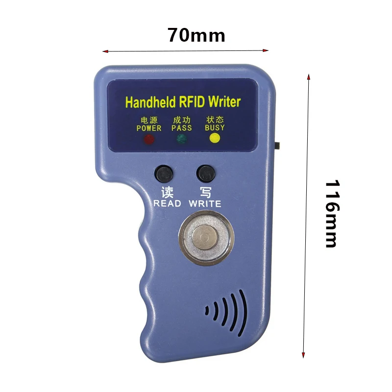 RW1990 TM 125KHz RFID duplicator TM1990 ibutton DS-1990 I-Button Reader Handheld 125KHz T5577 EM4305 EM4100 Keys Tag card Copier