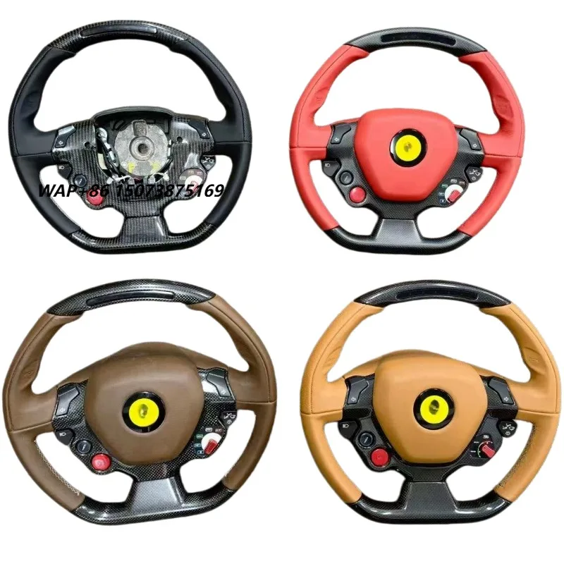 Carbon Fiber Steering Wheel Hub for 458 LED Modification Upgrade Competitive Multicolor Optional Steering Wheel