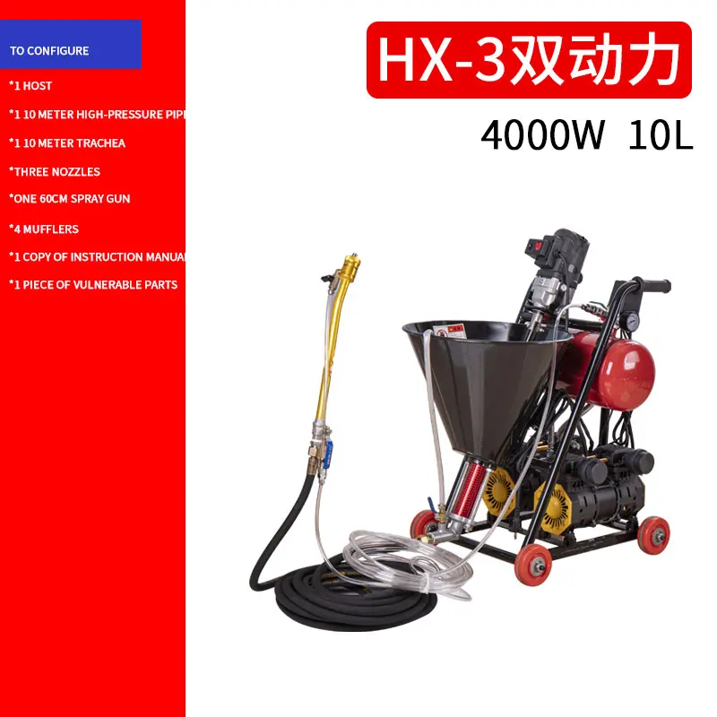 High Pressure Multifunctional Power Spray Gun Polyurethane Putty Waterproof Coating Grouting Cement Slurry Spraying Machine