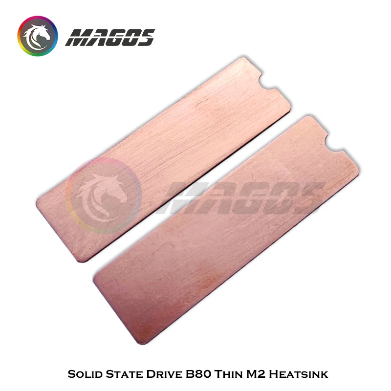 순수 구리 SSD 방열판, M2 NVME NGFF 2280 솔리드 스테이트 하드 디스크 쿨러, 데스크탑 PC 노트북용 얇은 방열판 개스킷, B80