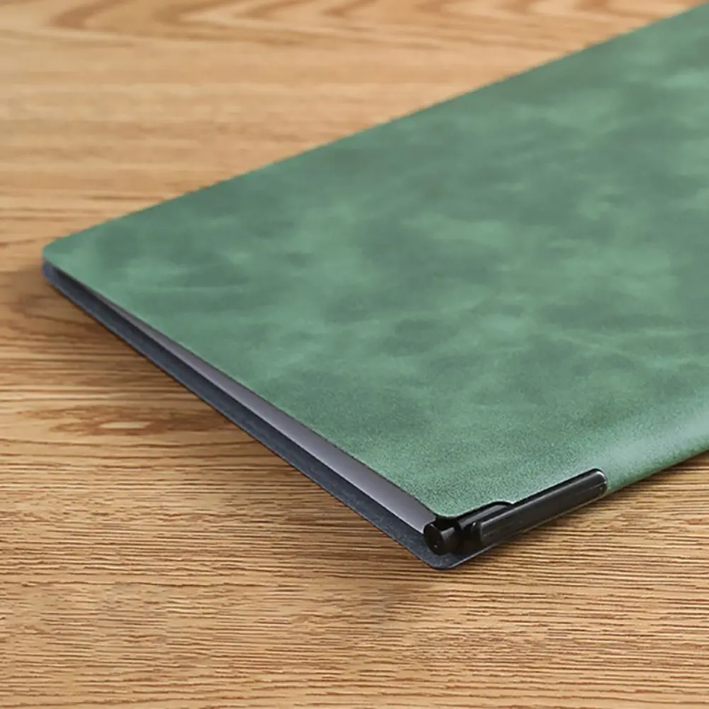 Reusable A4 Whiteboard Notebook Leather With Whiteboard Pen Writing Board With Erasing Cloth Stationery Office Notebooks