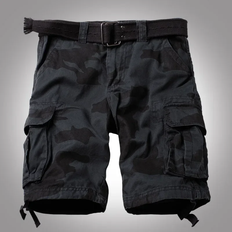 European and American Trendy Young Men's Spring and Summer Fashionable and Versatile Casual Workwear Camouflage Shorts.