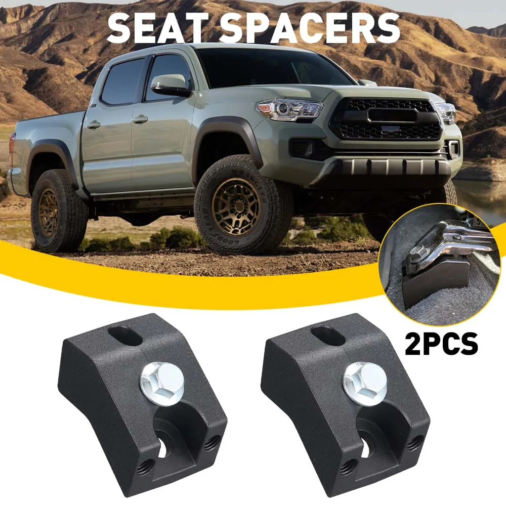 2Pcs Riser Front Seat Spacers Lift Jackers Kit Front of Seat for 2005-2022 Toyota Tacoma 4Runner FJ Lexus GX470 2003-2009