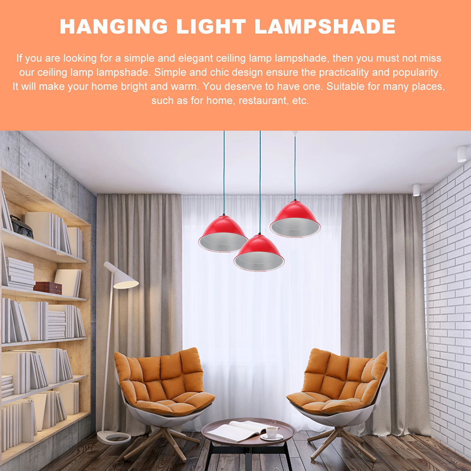 

Aluminum Lampshade Ceiling Light Cover Indoor Cafe Decor Modern Simple Design Warm Atmosphere Easy Installation Practical