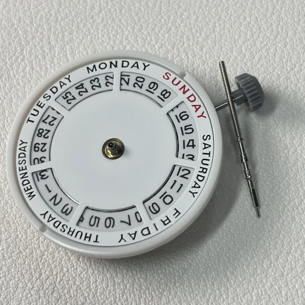 Genuine Miyota 8285 Automatic Mechanical Movement Mod Day-Date Watch Mechanism with Week at 12:00/Date at 3:00 O'clock