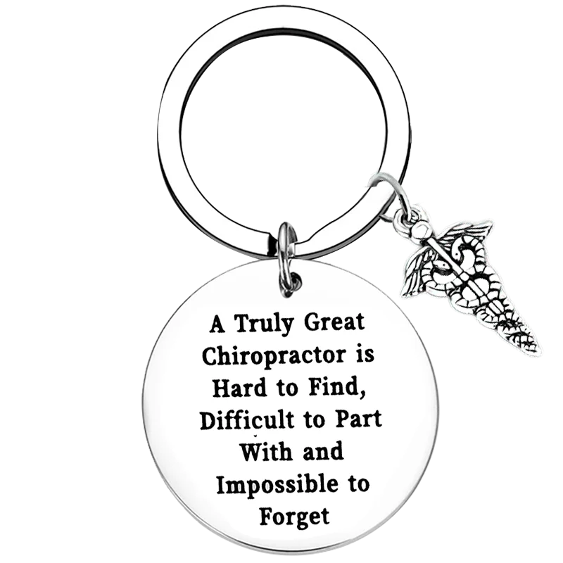 Chiropractor Gift Key Chain Ring Massage Therapist Gift keychains pendant Chiropractor Graduation Gift