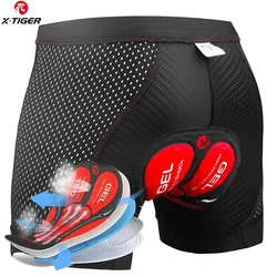 X-TIGER Cycling Underwear 5D Breathable Padded Gel Bike Shorts Men MTB Anti Slip Leg Grips Riding Cycling Shots Ciclismo