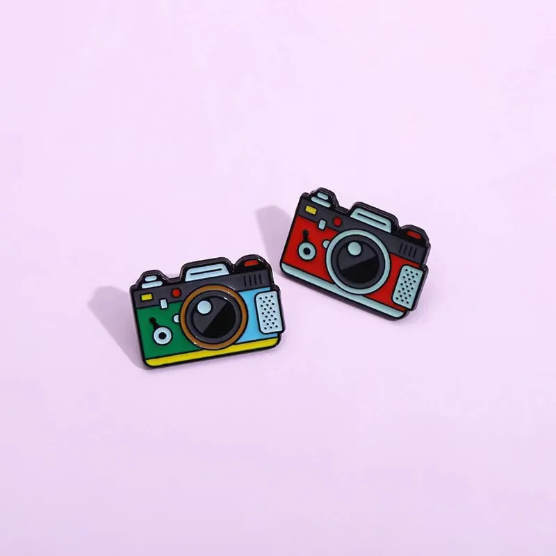 Vintage Camera Enamel Pins Recording A Better Life Freeze-Frame Brooches Lapel Badges Funny Wholesale Jewelry Gift For Friends