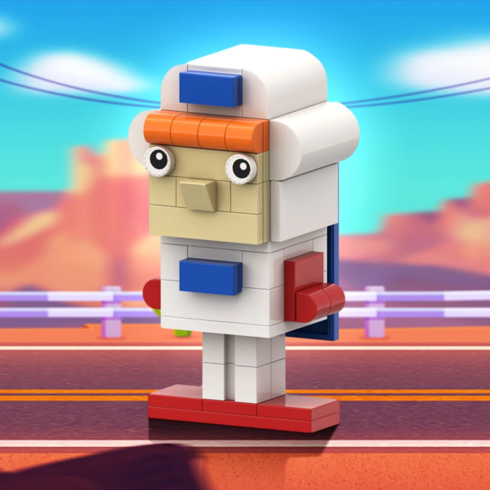 Moc Anime Superman Roger Ramjet Building Blocks 1965s Classics Anime Figure Model Bricks Set Kids Birthday Gift Adult Gift