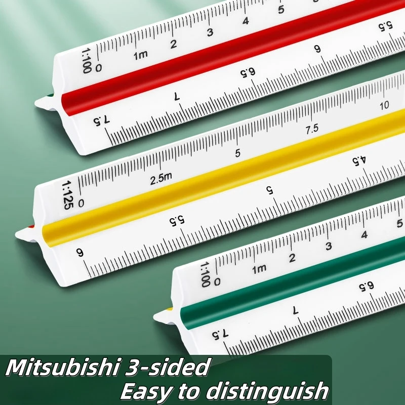 Trigonometric Scale Multi-Functional Ruler Triangular size ratio multiple choice Multi-Drawing Ruler for Graphic Interior Design