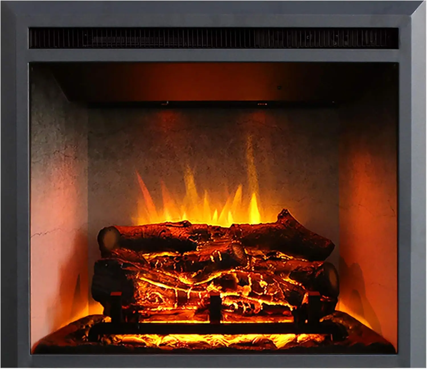 

Gavin 30 Inches Electric Fireplace Insert with Log Speaker, Designed for Stud, Wood Burning Opening, Cabinet & Wood Mantel,