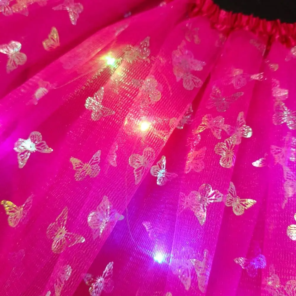 40 cm langer Tutu-Rock für Erwachsene, mit elastischem Bund, unregelmäßigem Saum, Halloween-Kostüm, bedrucktes Muster mit Innenfutter, Cosplay-Rock, Ballett-Tanzrock. – Detail 4
