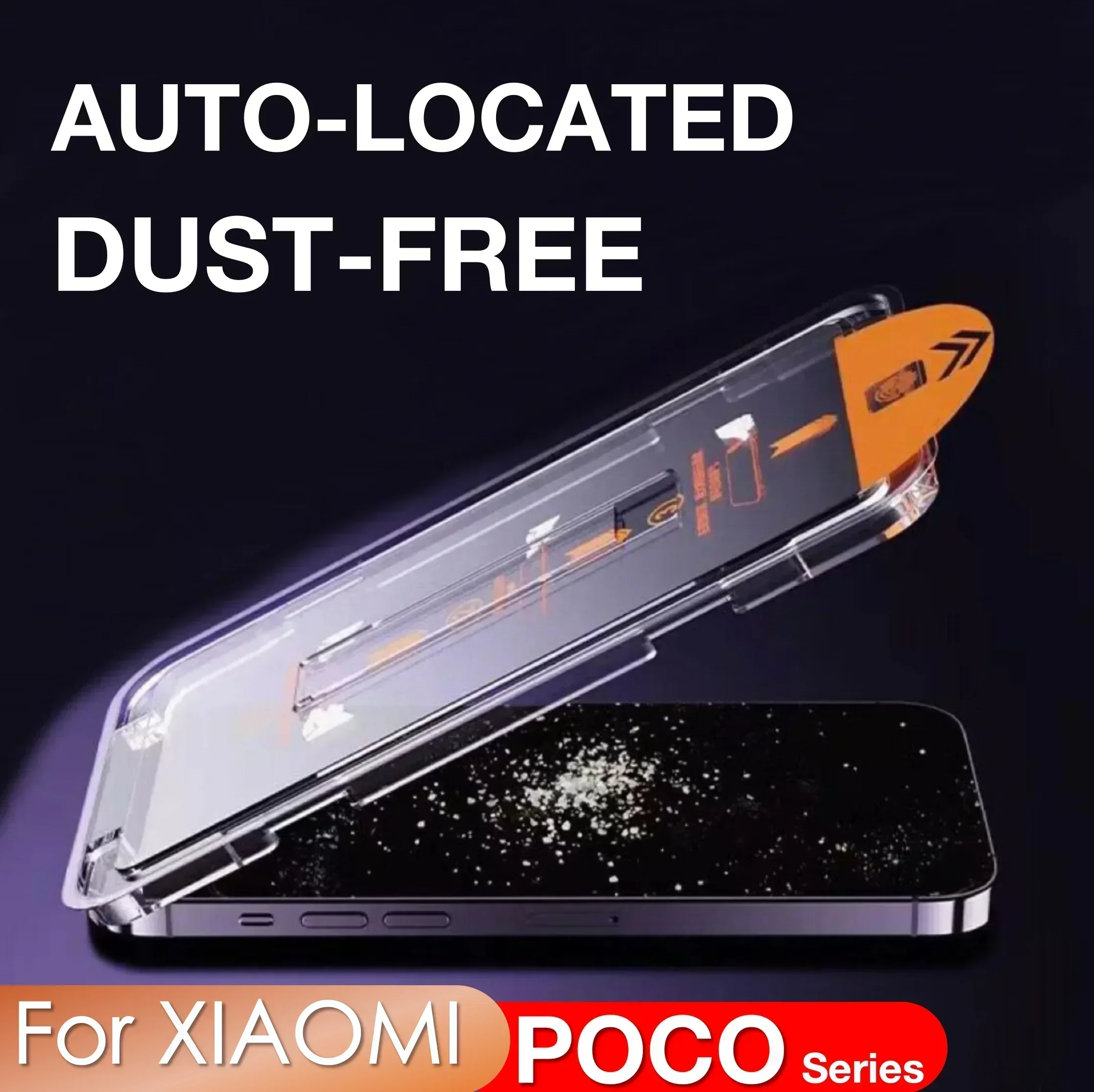 

5PCS Screen Protector Tempered Glass Film for Poco X4 F3 F4 X3 GT X6 Neo X5 F5 F6 X7 Pro Easy Install Auto-Dust Removal Kit