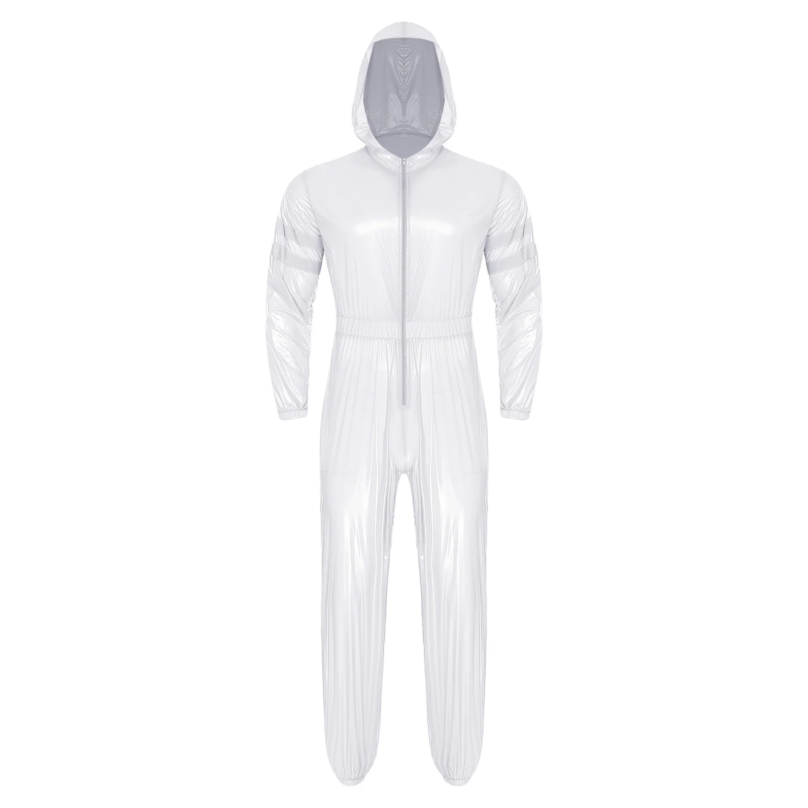 ملابس عمل مقاومة للغبار والماء للرجال البالغين، شرائط عاكسة عالية الوضوح، ثوب فضفاض آمن لبدلات مختبر المصنع