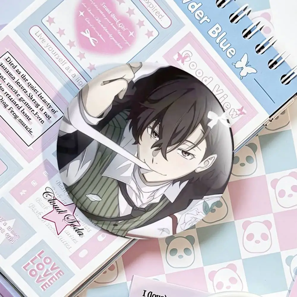 Dazai Osamu Anime Bungo Stray Dogs Abzeichen 25 32 44 58 75 mm Rund Fans Sammler Freunde Geschenke Brosche Souvenir – Detail 5