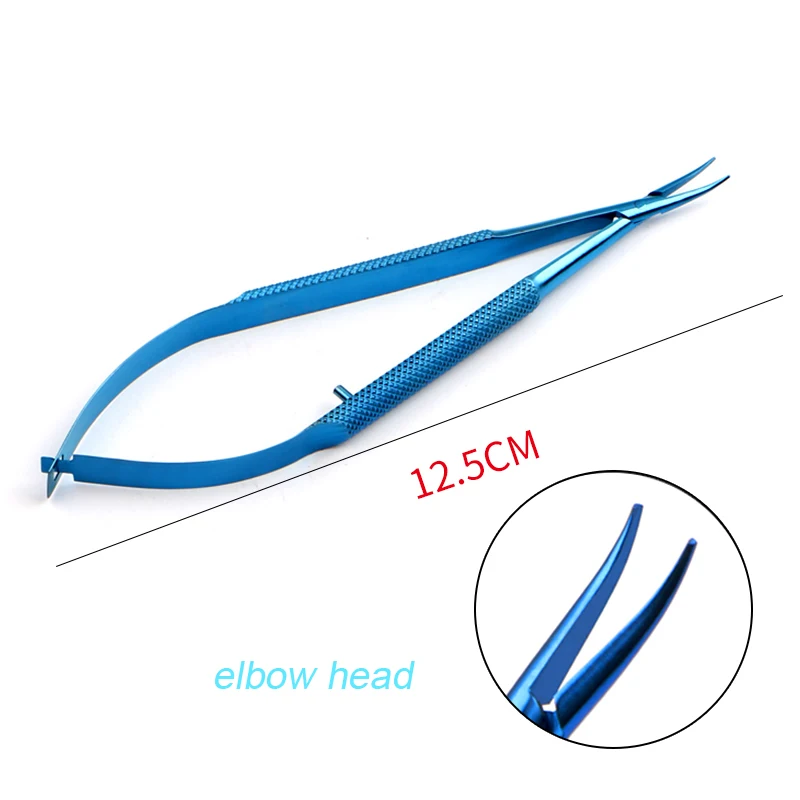 Titanium Microsurgical Needle Holder Straight Elbow Pliers - Precision Microscopic Surgical Instrument
